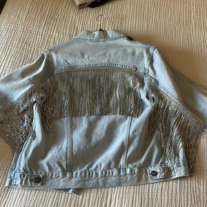 Daniel x Diamond Fringe Rhinestone Denim Jacket